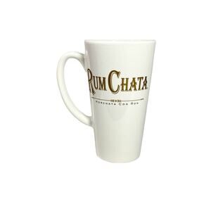 NEW Rum Chata Mugs White Ceramic Coffee Cups Set of 2